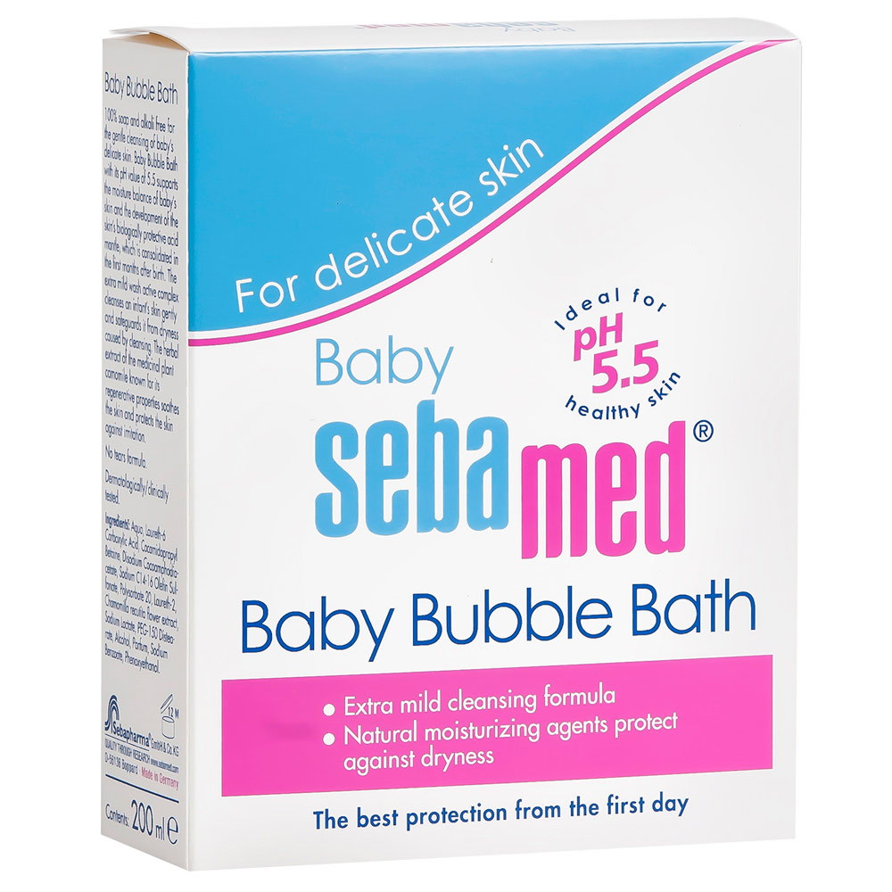 Sữa Tắm Tạo Bọt Dịu Nhẹ Cho Làn Da Bé Sebamed Ph5,5 Baby Bubble Bath - SBB01C - 200ml